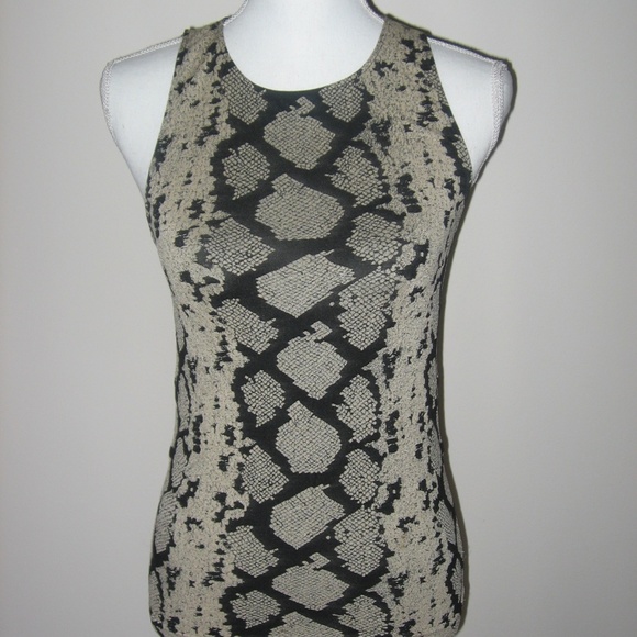 WOLFORD Velvet Mix Animal Print Tank - Picture 1 of 5